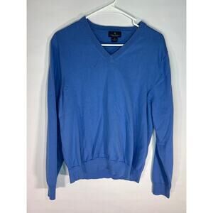 Brooks Brothers V-Neck Sweater Pullover Long Sleeve Men's Supima Cotton Size M
